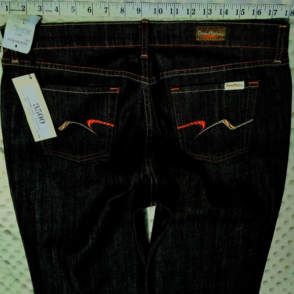 David Kahn Jeans Size 14/32 3500 Dark Boot Cut NWT - Picture 7 of 8
